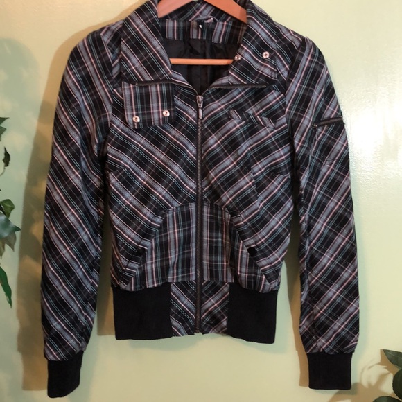 H&M Plaid Jacket size 4 - Picture 6 of 16